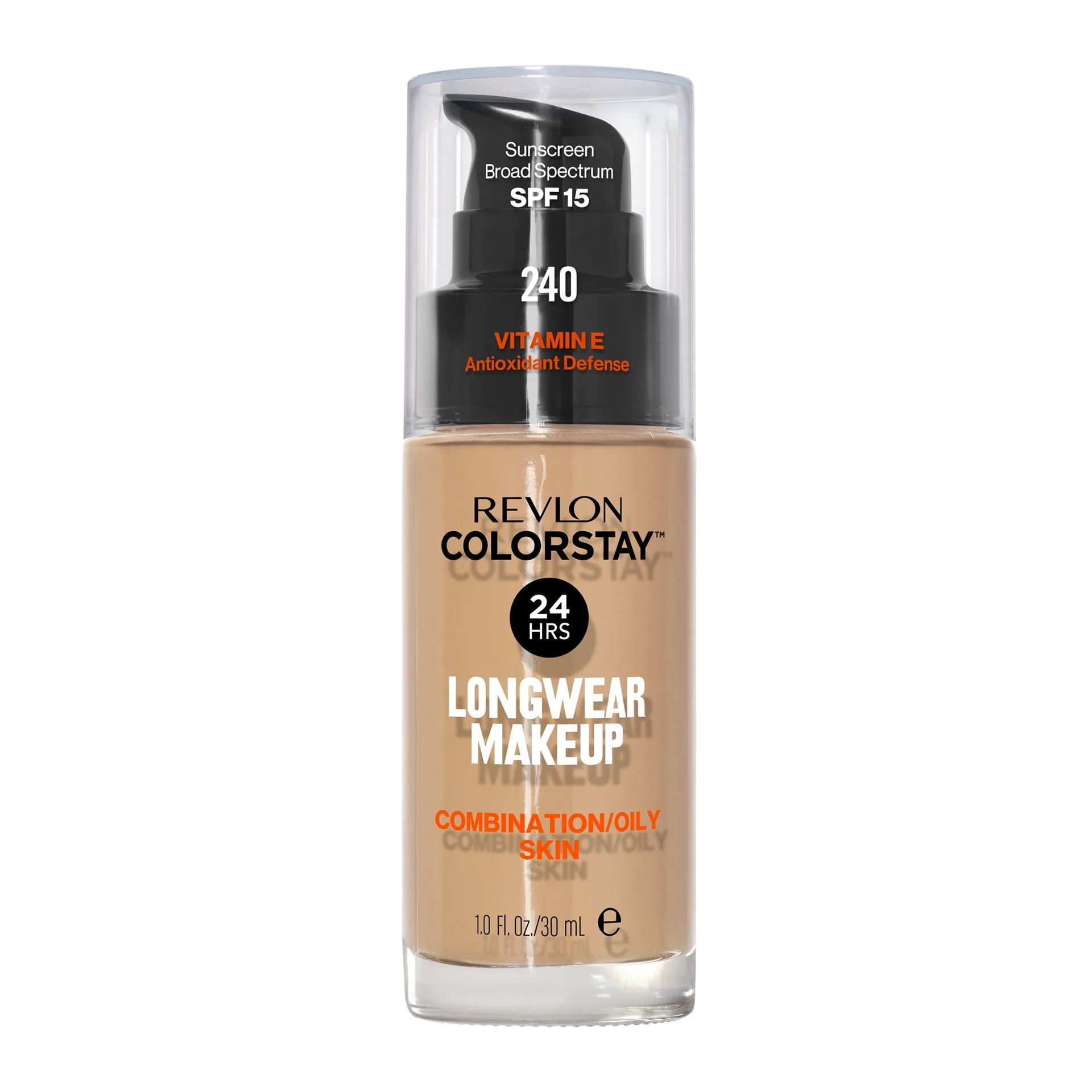 Revlon ColorStay Liquid Foundation Makeup | Matte Finish | Combination/Oily Skin | SPF 15 | 240 Medium Beige | 1 fl Ounce