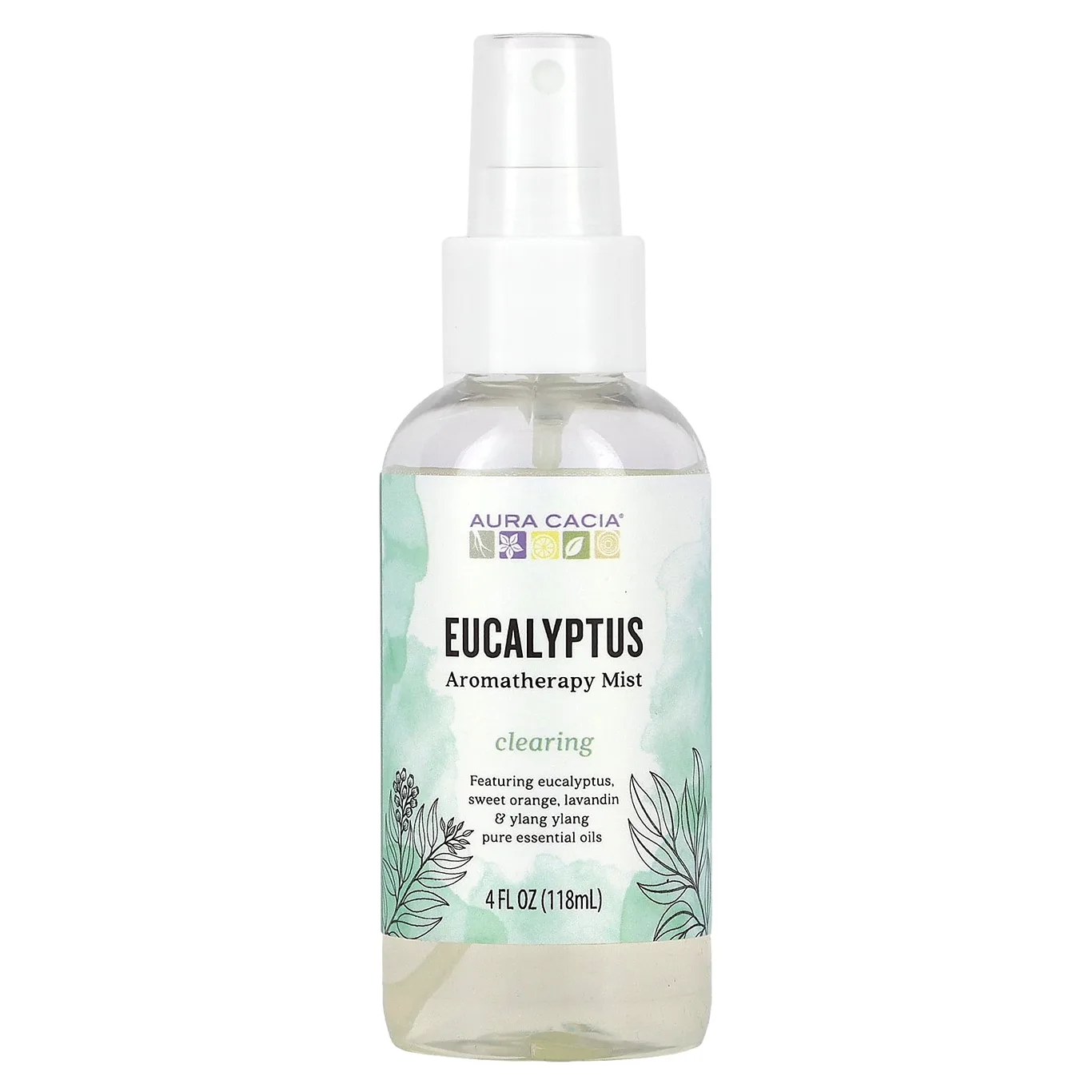 Aura Cacia Aromatherapy Mist Eucalyptus Harvest | 4 fl Ounce