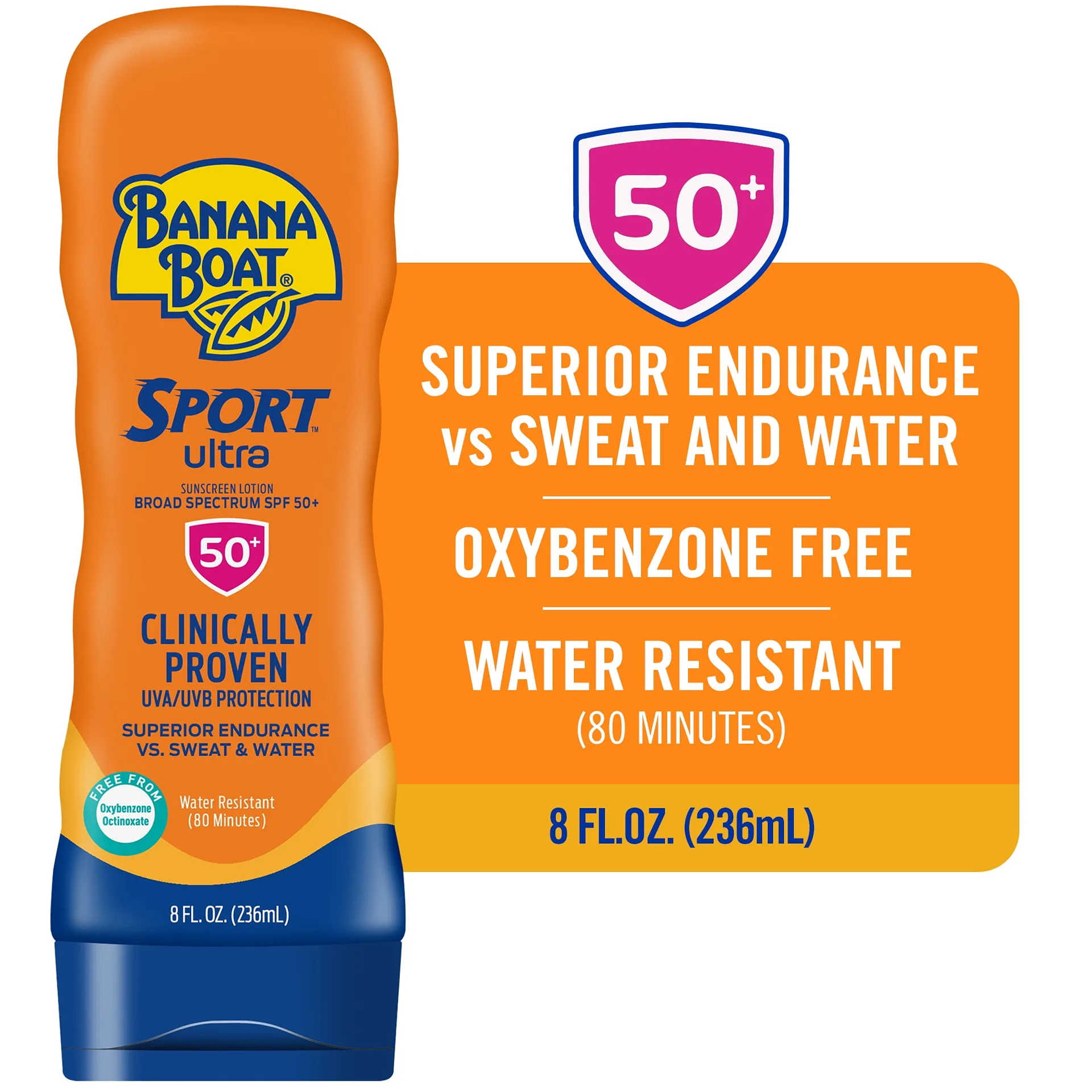 Banana Boat Sport Ultra Sunscreen Lotion | SPF 50 | 8 fl Ounce
