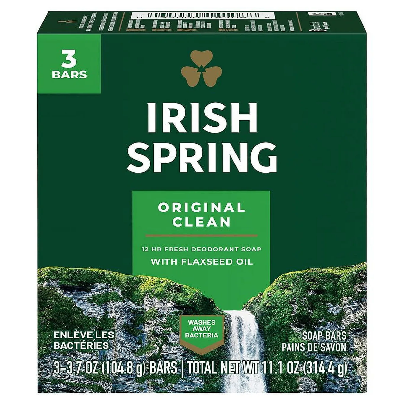 Irish Spring Deodorant Bar Soap | Original | Green Irish Spring | 11.1 Ounce