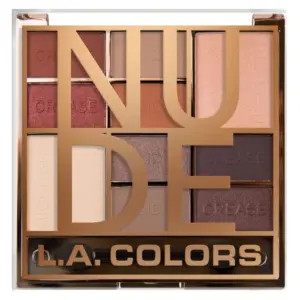 L.A. Colors Pigmented 10-Color | Color Block Eyeshadow Palette | Nude