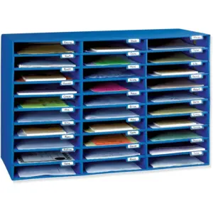 Classroom Keepers Blue Corrugate3 0-Slot Mailbox | 30