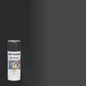 Black Night | Rust-Oleum Stops Rust Metallic Paint-7250830 | 11 Ounce