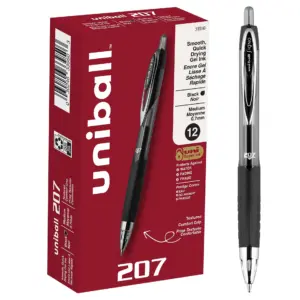uni-ball Vision Needle Rollerball Pens Micro Pen Point | 0.5 Millimeters Pen Point Size | Black | 12 / Dozen