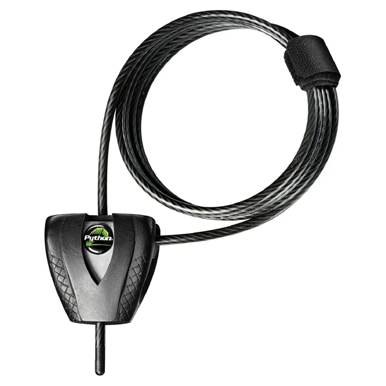 Master Lock Python Keyed Cable Lock | 6 ft. (1.8 m.) Long x 3/16 Inch. (5 Millimeters.) Diameter | Black | 8417D