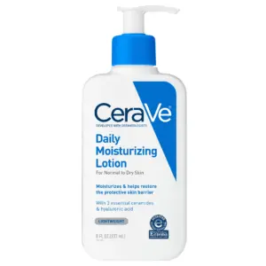 CeraVe Daily Moisturizing Face and Body Lotion with Hyaluronic Acid for Normal to Dry Skin | 8 Ounce | 1