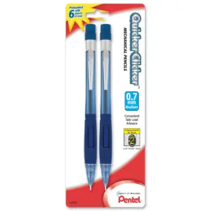 Pentel Quicker-Clicker Mechanical Pencils No. 2 PD347BP2-K6 (Premium Edition)