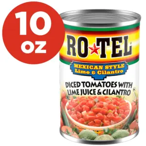 ROTEL Lime Cilantro Green Chili Mexican Style Diced Tomatoes | 10 Ounce | Single