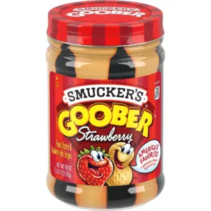 2 pack Smucker's Goober Peanut Butter & Strawberry Jelly Stripes | 18 Ounces