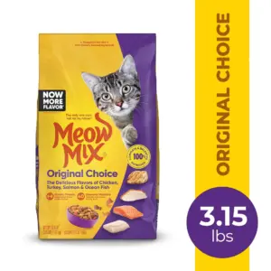 Meow Mix Original Choice Dry Cat Food | 3.15 lb. Bag | 1 | 3.15 lbs
