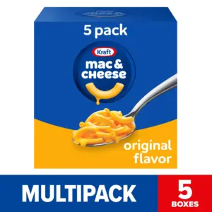 Kraft Original Mac N Cheese Dinner | 5 ct Pack | 7.25 Ounce Boxes | Shelf-Stable
