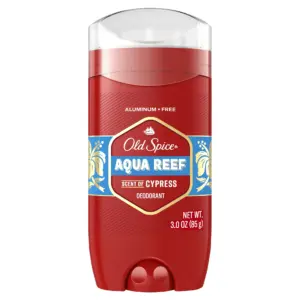 Old Spice Men's Aluminum Free Deodorant | Invisible Solid Stick | Aqua Reef | 3.0 Ounce | 1