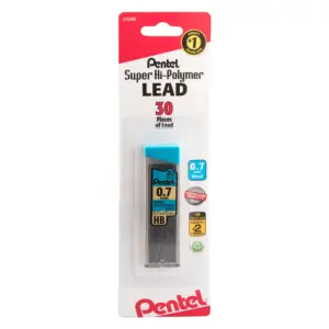 Super Hi-Polymer Lead Refills | 0.7mm Medium | HB | 30 Pieces