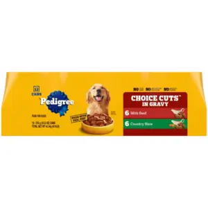 Pedigree Choice Cuts Inch Gravy With Beef Multipack Adult Canned Wet Dog Food | 13.2 Ounce. Cans 12 Pack