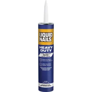 Liquid Nails Heavy Duty 10 Ounce. White Low VOC Construction Adhesive | Single