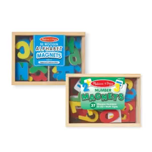 Melissa and Doug Deluxe Magnetic Letters and Numbers Set With 89 Wooden Magnets