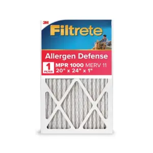 Filtrete 20x24x1 HVAC Furnace Air Filter | MPR 1000 MERV 11 | Allergen Defense | 1 Filter