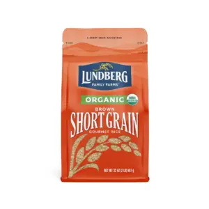 Lundberg Family Farms Organic Short Grain Brown Rice | Gluten-Free | Vegan | 32oz