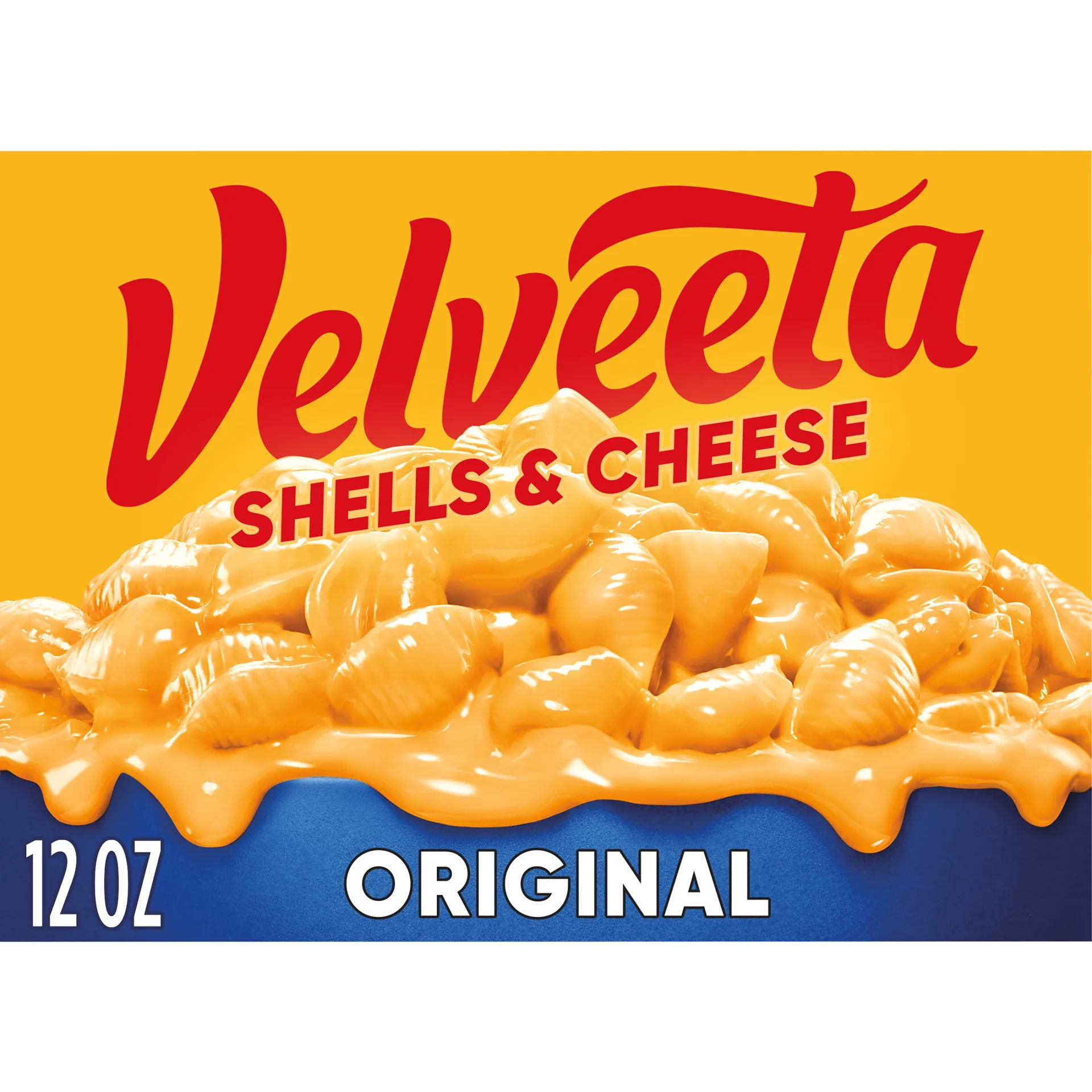 Velveeta Shells & Cheese Original Mac N Cheese Dinner | 12 Ounce Box | Shelf-Stable | Single