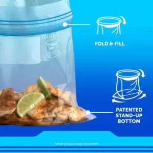 Ziploc Gallon Freezer Bags Press to Close 80 Count | Pack of 2