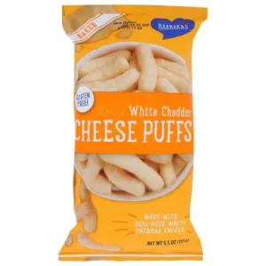 Barbara'S Bakery Baked White Cheddar Cheese Puffs | 5.5 Ounce