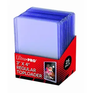 Ultra Pro 35pt 3X4 Clear Regular Toploader 25ct Trading Cards NBA NFL TCG CCG (Premium Edition)