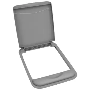 Rev-A-Shelf 50 qt. Trash Can Replacement Lid | Silver (Lid Only) | RV-50-LID-17-1-40