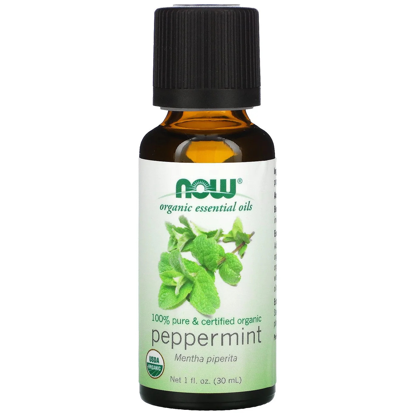 Now Foods Peppermint Oil Organic 1 Ounce Liquid