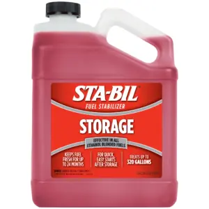STA-BIL Storage Fuel Stabilizer | Guaranteed To Keep Fuel Fresh Fuel Up To Two Years | Effective Inch All Gasoline Including All Ethanol Blended Fuels | For Quick | Easy Starts | 128 fl. Ounce. (22213)