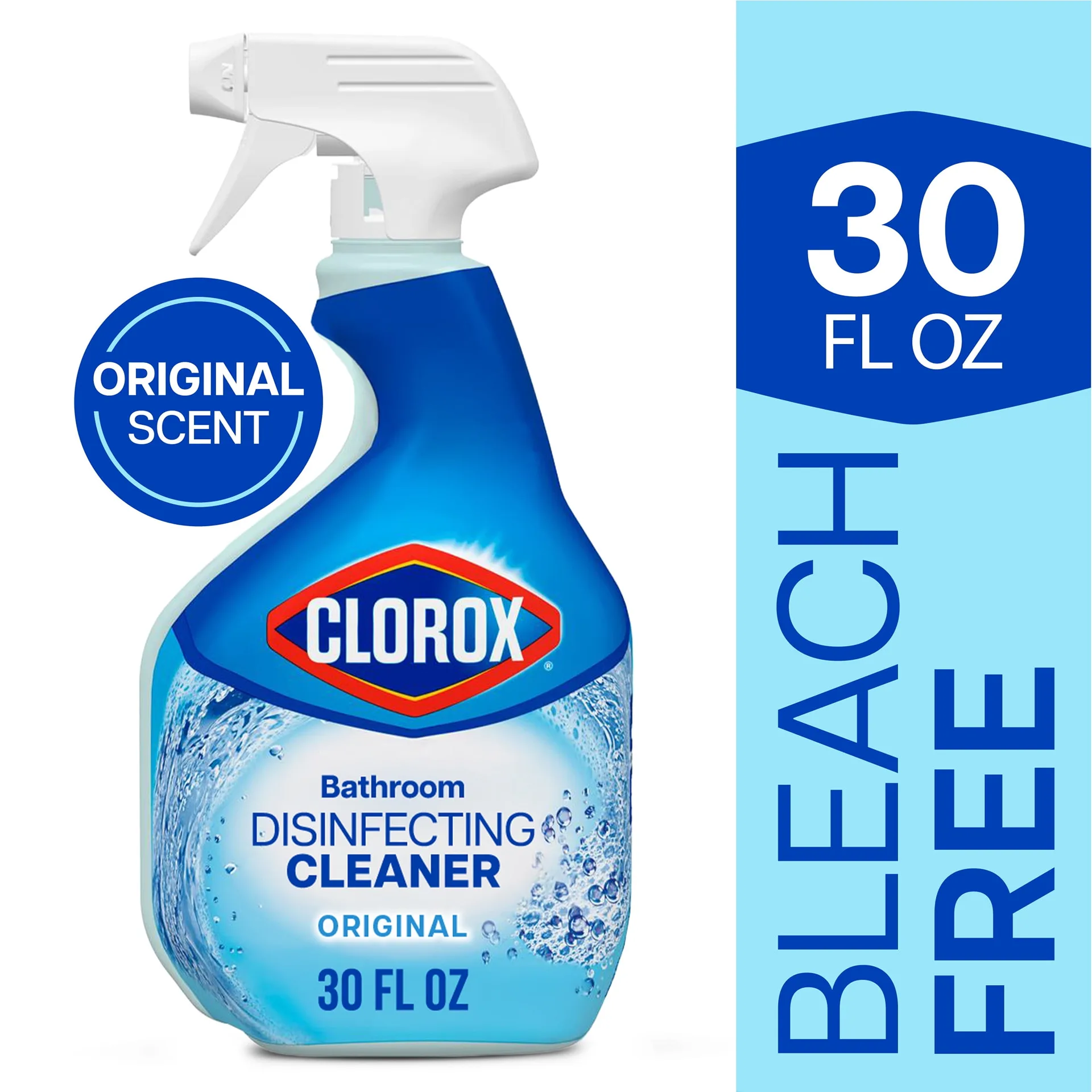 Clorox Bathroom Disinfecting Cleaner Spray Bottle | Original | 30 Ounce- Pack of 2