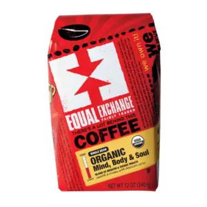 Equal Exchange Organic Whole Bean Coffee | Mind Body Soul | 12 Ounce | 1 Ct