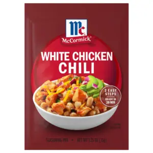 McCormick White Chicken Chili Seasoning Mix | 1.25 Ounce Packet | Single