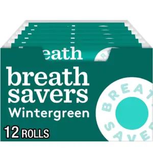 Breath Savers Wintergreen Sugar Free Breath Mints | Rolls 0.75 Ounce | 24 Count
