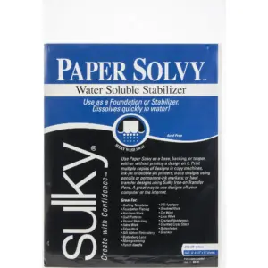 Sulky Paper Solvy 8.5 Water-Soluble Stabilizer | 11 Pre-cut