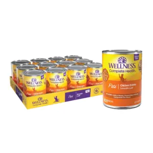 Wellness Complete Health Grain Free Canned Cat Food | Chicken Pate | 12.5 Ounces (Pack of 12)