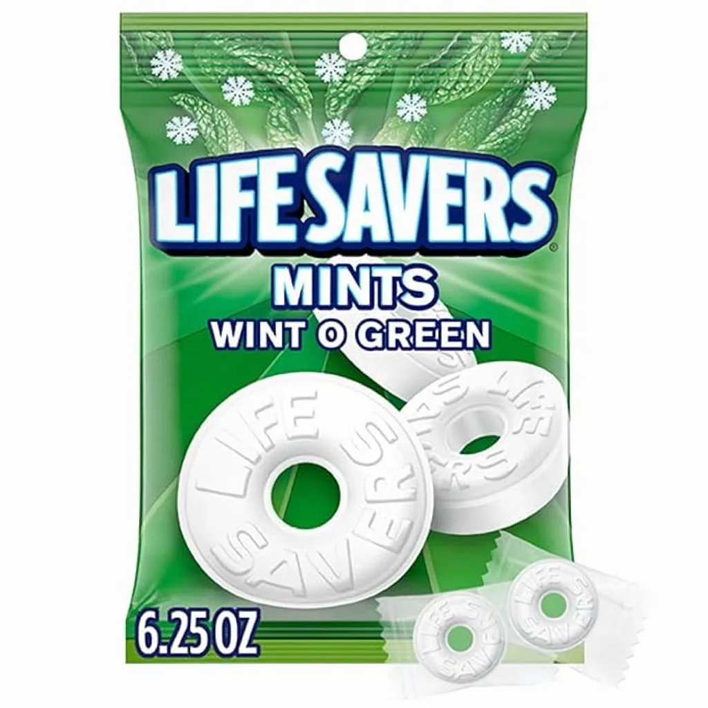Life Savers Wint-O-Green Breath Mints Hard Candy | 6.25 Ounce Bag