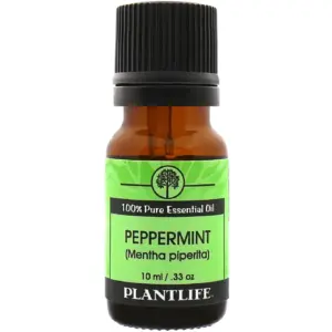 Plantlife Peppermint Aromatherapy Essential Oil | Straight From The Plant 100% Pure Therapeutic Grade | No Additives or Filters | 10 Milliliters