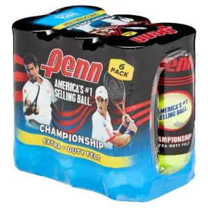 Penn Championship Extra-Duty Tennis Ball Pack (6 Cans | 18 Balls)