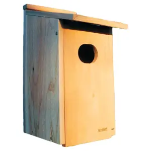 WoodLink Cedar Wood Duck Nesting Box for Wetland Locations | Easy-Open Front | Fully Assembled | 1