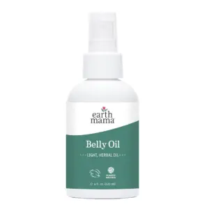 Earth Mama Belly Oil for Pregnancy | Bath Oil | 4 fl Ounce