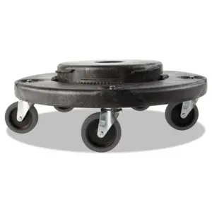 Rubbermaid Commercial FG264043BLA Brute Quiet Dolly | Plastic | Black