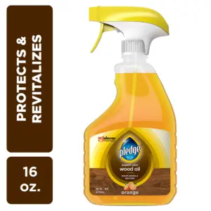 Pledge Wood Oil | Expert Care | Trigger | Orange Scent | 16 Ounce