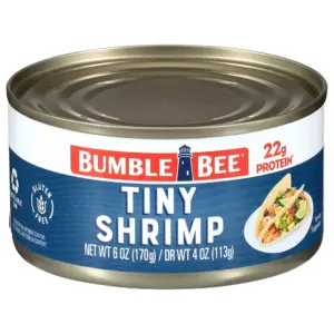 Bumble Bee Tiny Canned Shrimp | 6 Ounce Can | Single
