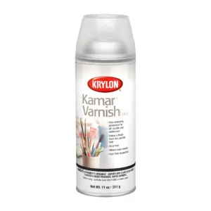 Krylon K01312 Kamar Varnish | Satin | Clear | 11 Ounce | Spray Paint | Multi-Surface | (1 Piece | 1 Pack) | Single