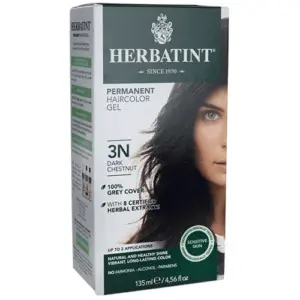 Herbatint Permanent Haircolor Gel 3N Dark Chestnut 1 Box (Premium Edition)
