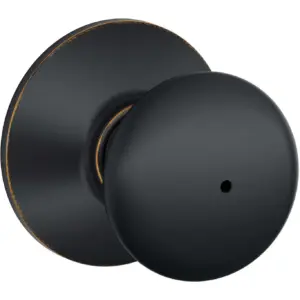 Schlage F40-Ply-Cam Plymouth Privacy Door Knob Set | Bronze