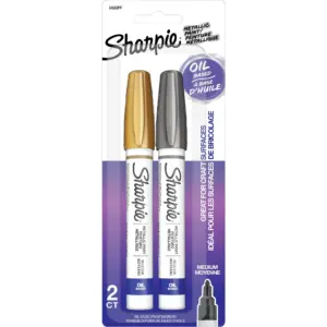 Sharpie Oil-Based Paint Marker Set | Carded Packaging | Medium | 2-Colors
