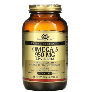 Solgar Triple Strength Omega-3 Softgels | 950 Mg | 100 Ct