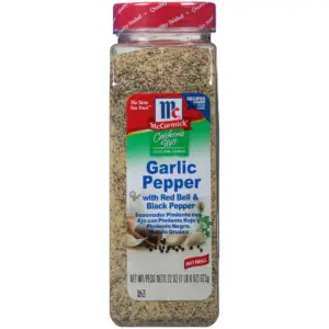 McCormick California Style Garlic Pepper with Red Bell and Black Pepper Coarse Grind Seasoning | 22 Ounce Bottle