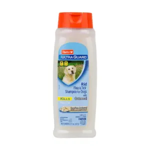 Hartz UltraGuard Rid Flea & Tick Oatmeal Shampoo For Dogs | 18oz | 1